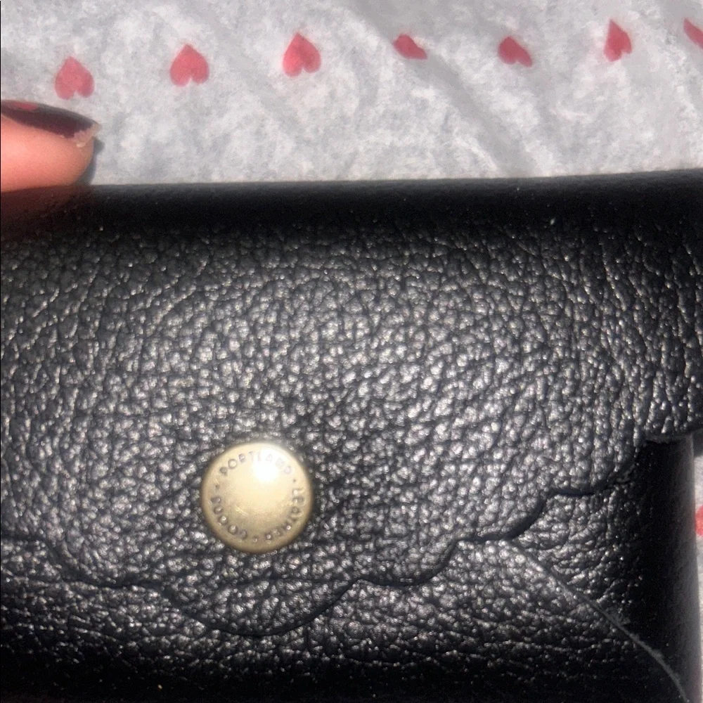 Portland Leather Black Pebbled Snap Card & Key Holder - Picture 2 of 4